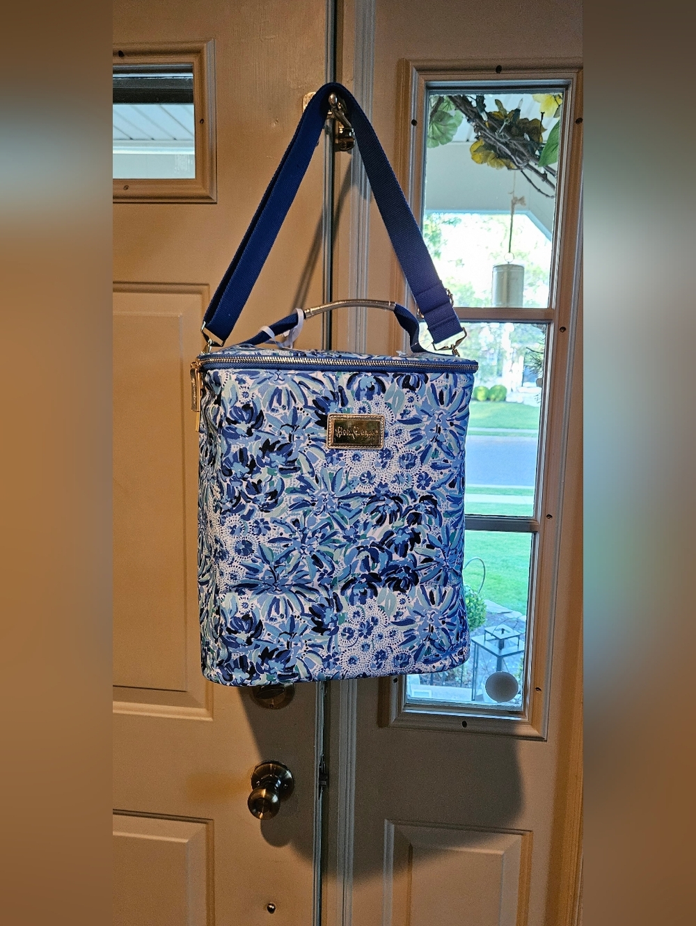 Vera Bradley Blue Floral Insulated Tote